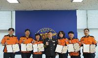상주소방서, 하트·트라우마 세이버 인증서 수여식 개최
